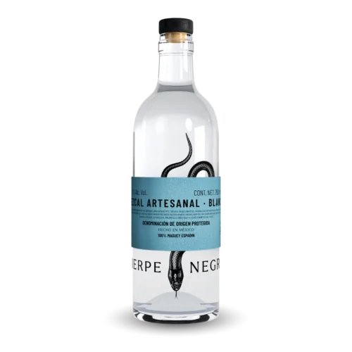 Mezcal Artesanal Sierpe Negra Espadín, Etiqueta Azul 40%