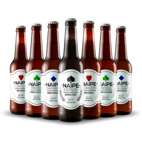 Cerveza Naipe Artesanal Mixto 24 Pack - Sabor Equilibrado