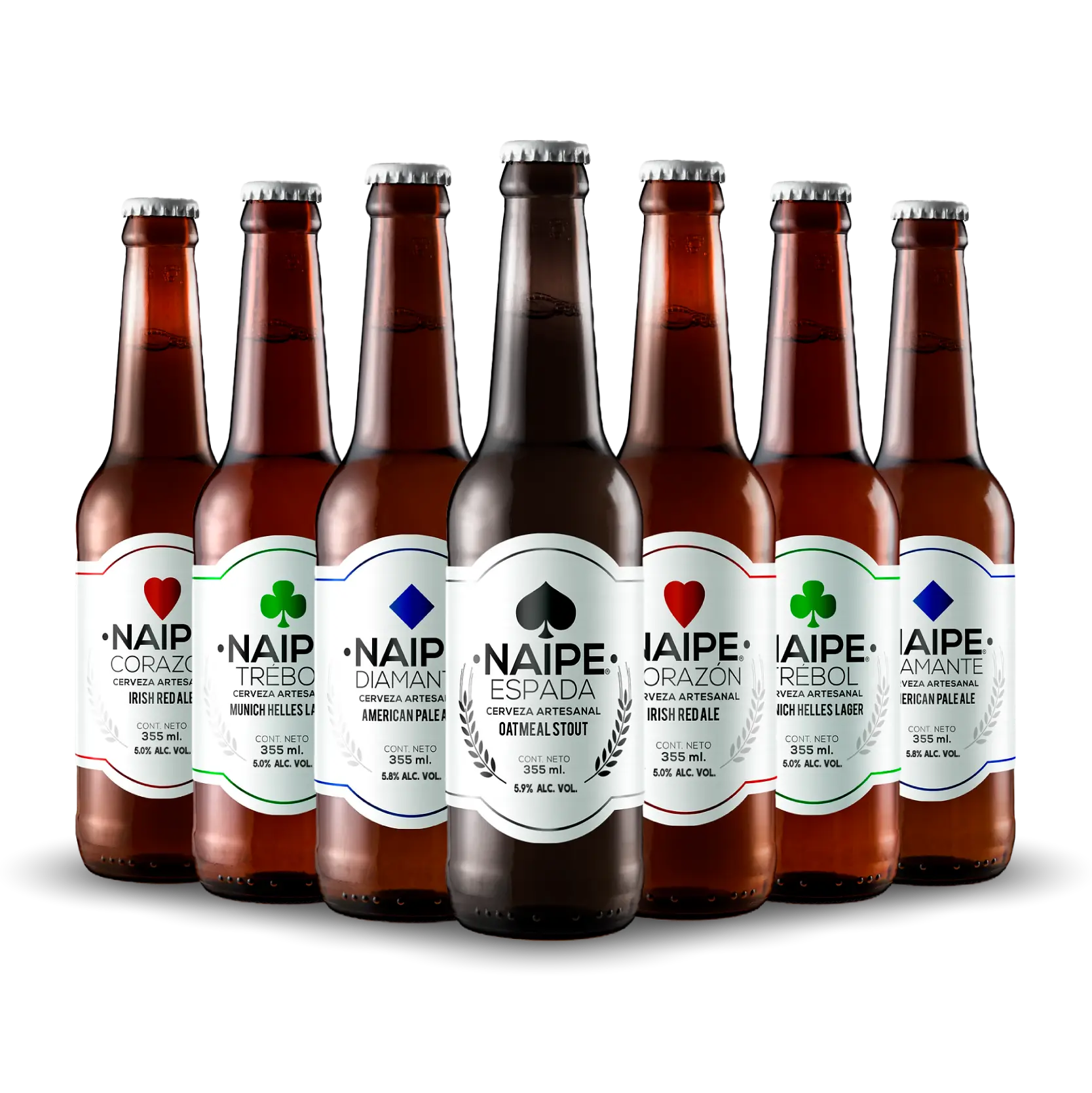 Cerveza Naipe Artesanal Mixto 24 Pack - Sabor Equilibrado