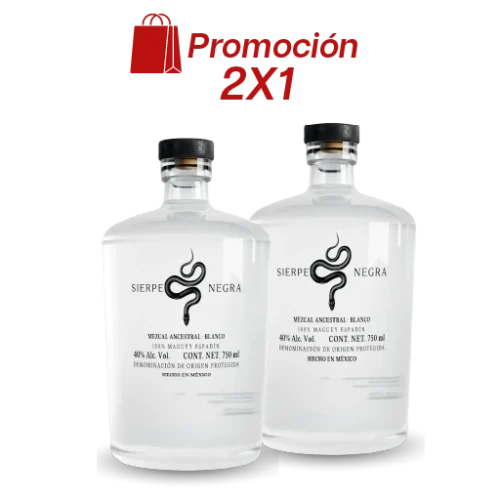 2 x 1 Mezcal Sierpe Negra Ancestral Espadín 45% Alc. Vol.