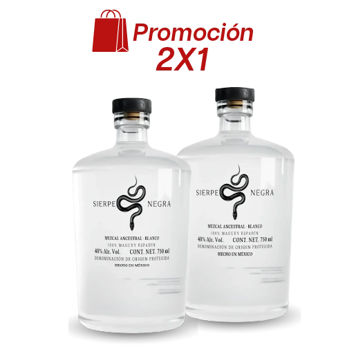 2 x 1 Mezcal Sierpe Negra Ancestral Espadín 45% Alc. Vol.
